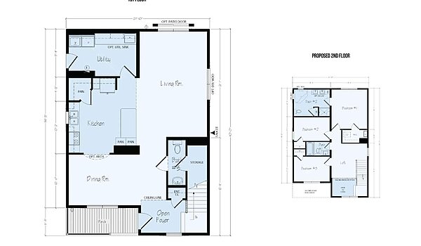 Two-Story Floor Plans / El Paso TS5 Layout 125461