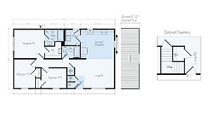 Ranch Floor Plans / Wayne R44 Layout 126400