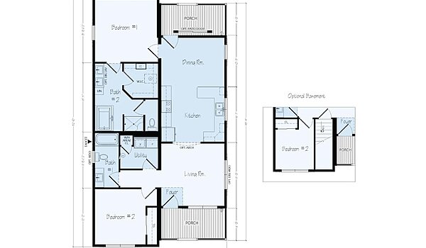 Ranch Floor Plans / Silver Grove R42 Layout 126402