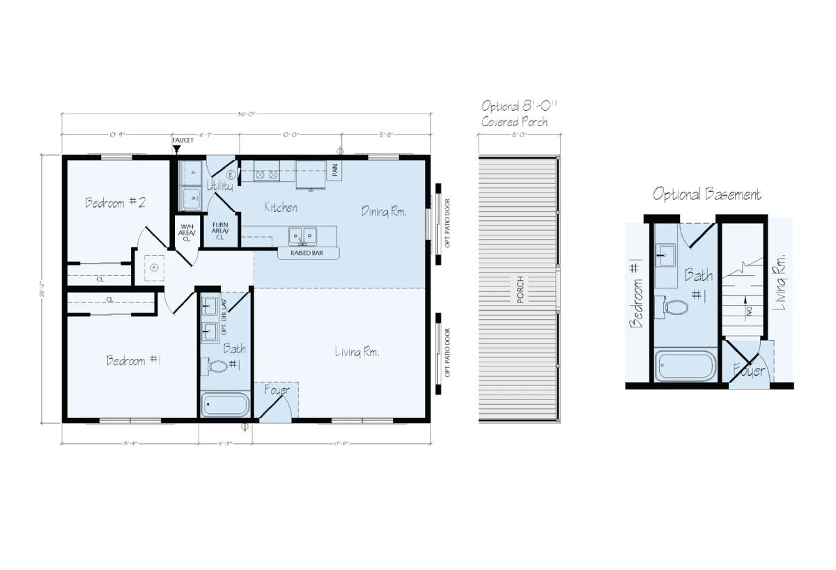 Ranch Floor Plans / Rudy R32 by Sunrise Housing of Des Moines ...