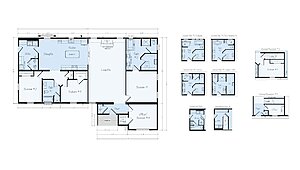 Ranch Floor Plans / Roosevelt EJR4A Layout 126406