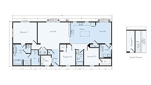 Ranch Floor Plans / Perth JR27 Layout 126410