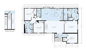 Ranch Floor Plans / Patriot EJR13 Layout 126414