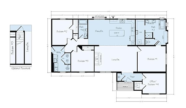 Ranch Floor Plans / Patriot EJR13 Layout 126414