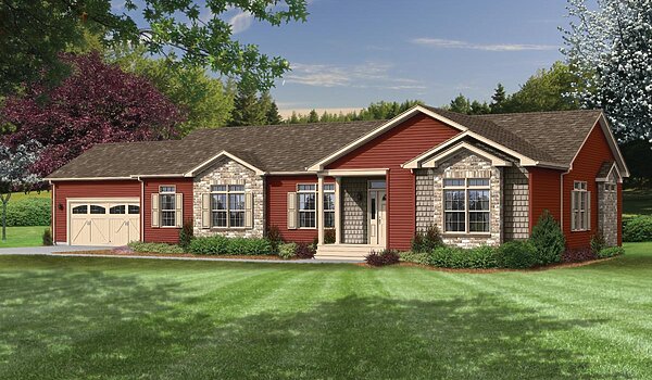Ranch Floor Plans / Patriot EJR13 Exterior 126415