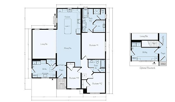 Ranch Floor Plans / Millark ER12A Layout 126422