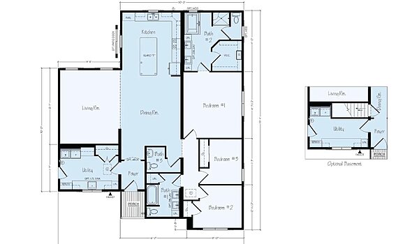 Ranch Floor Plans / Millark ER12 Layout 126423