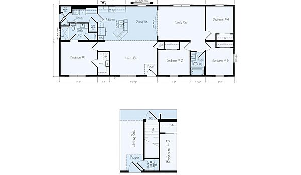 Ranch Floor Plans / Lakeland R41 Layout 126431