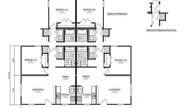 Landmark / Bridgewater Duplex Layout 108459
