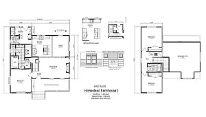 Nationwide Homestead / Farmhouse I Two Story Layout 108481