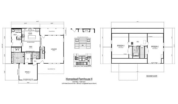 Nationwide Homestead / Farmhouse II Cape Layout 108509