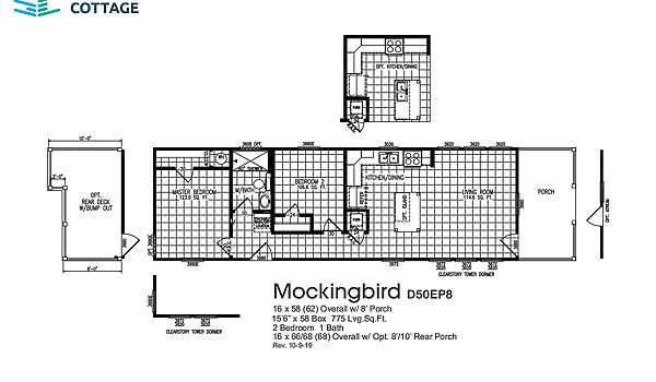 Smart Cottage / Mockingbird D50EP8 Layout 64299