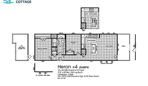 Smart Cottage / Heron +4 J54EP8 Layout 64304