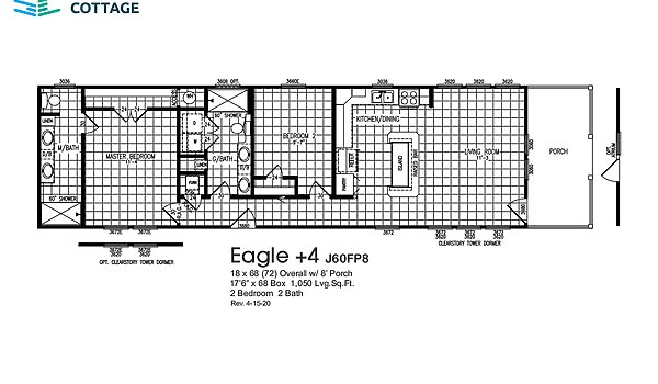 Smart Cottage / Eagle +4 J60FP8 Layout 64306