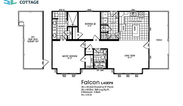 Smart Cottage / Falcon L40EP8 Layout 64307