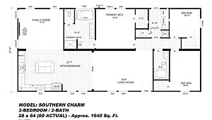 Estates Homes / The Southern Charm 74EST28603AH Layout 83853