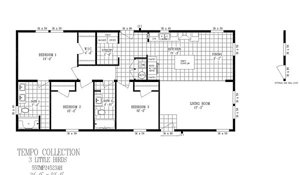 Tempo / Three Little Birds 55TMP24523AH Layout 84686