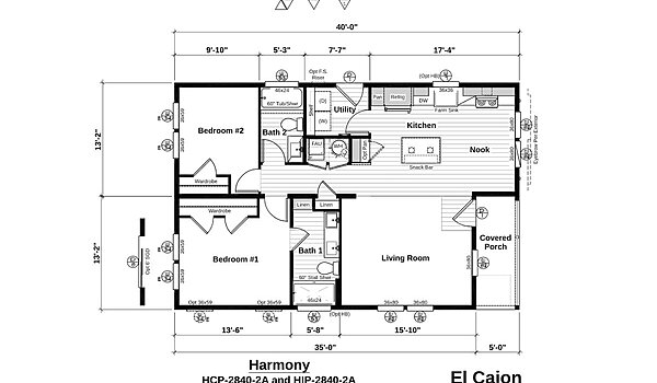 Harmony Series / El Cajon HIP-2840-2A Layout 91989