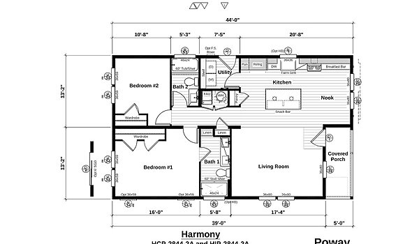 Harmony Series / Poway HIP-2844-2A Layout 91991