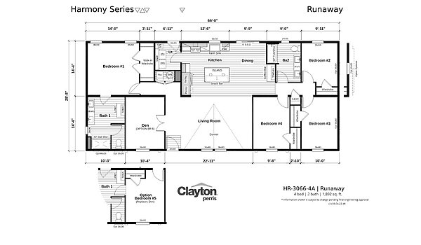 Harmony Series / Runaway HR-3066-4A Layout 92155