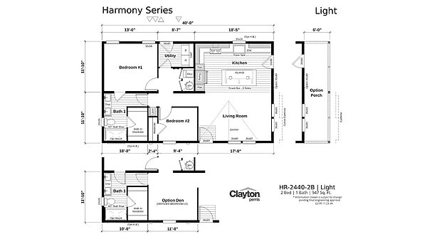 Harmony Series / Light HR-2440-2B Layout 92159