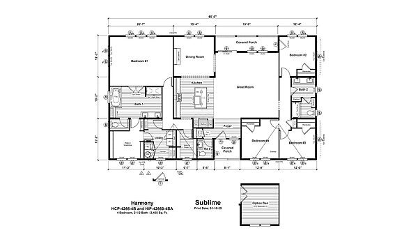Harmony Series / Sublime HIP-4266-4B Layout 115574