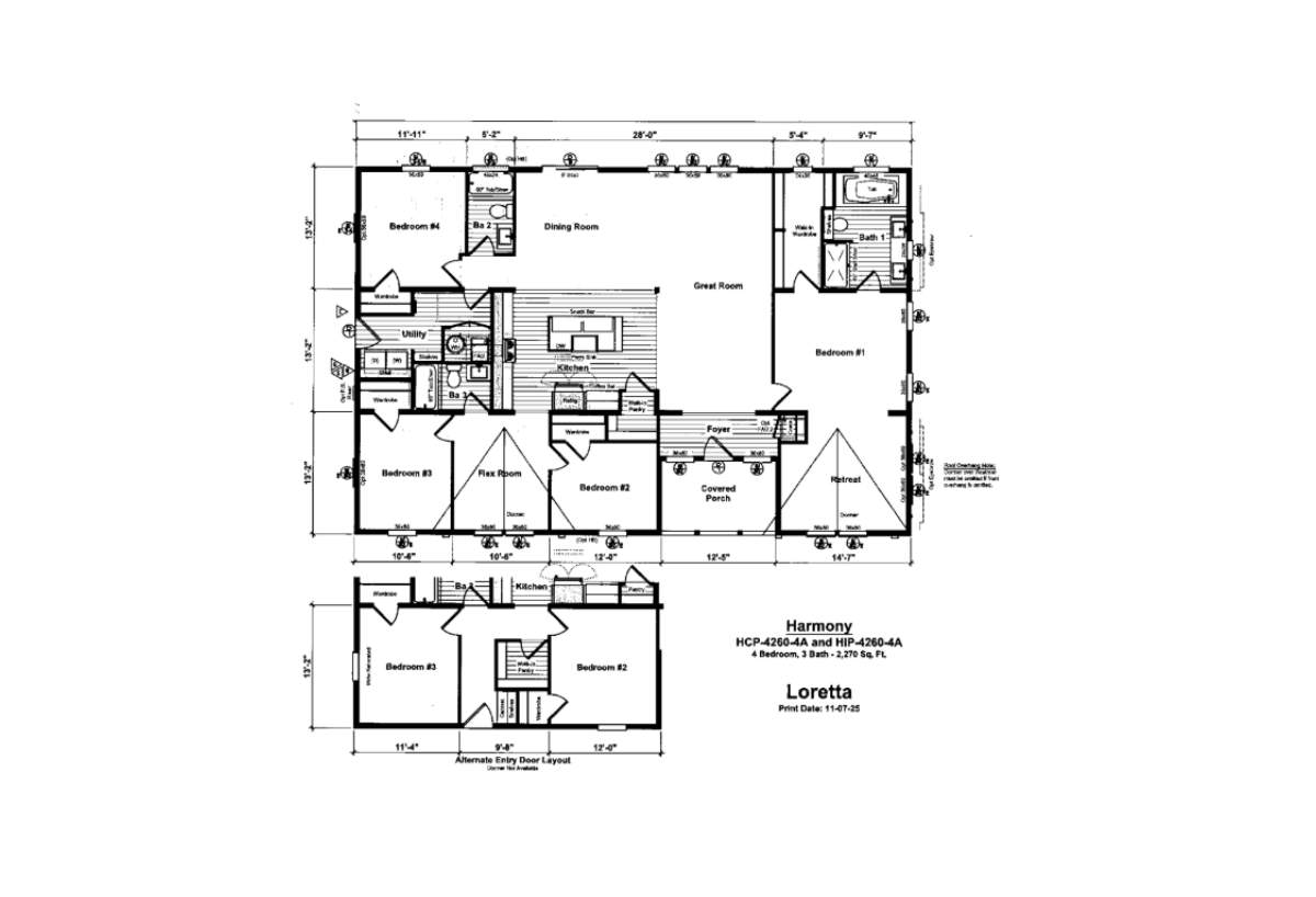 Harmony Series Loretta HR-4260-4A from Paramount Manufactured Sales ...