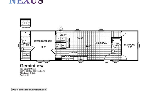 Nexus / Gemini 9260 Layout 47616