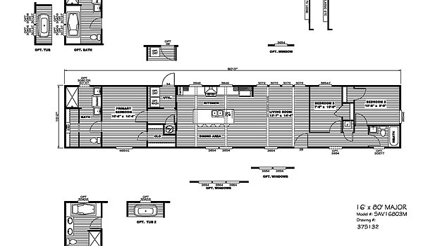 Savannah Living / Major 37SAV16803MH Layout 54420