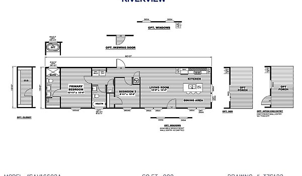 Savannah Living / Riverview 37SAV16602AH Layout 65095