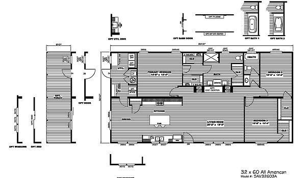 Savannah Living / All American 37SAV32603AH Layout 103488
