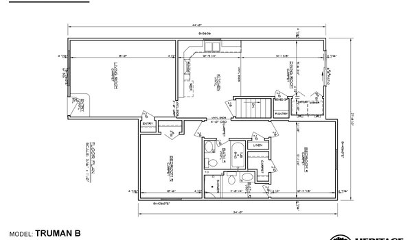 Narrow Lot Truman B by Heritage Homes of Nebraska - ModularHomes.com