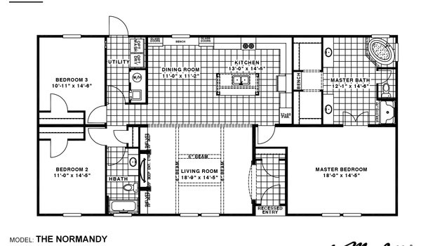 Elite / The Normandy 27MRE32603AH Layout 11449