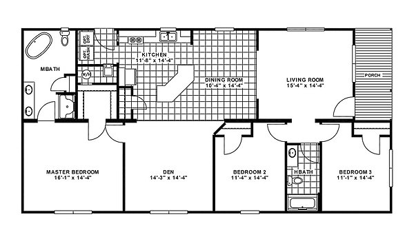 Standard / Scenic Ridge View Elite 27SSE32603AH Layout 54001