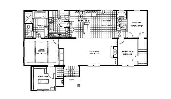 Standard / The Tilley 27MRE45663BH Layout 91173