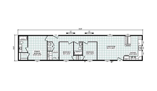 Clear Choice Community Series / Harborview 72 7216-CC03 96CCS16723CH Layout 151845