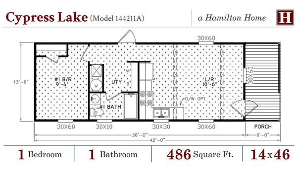 National Series / The Cypress Lake 144211A Layout 86762