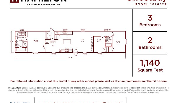 Exclusive Series / Sweetbay 167632T Layout 133470
