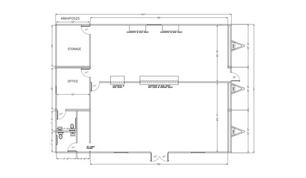 Pharmacy Retail Space / 4864P0525 Layout 22277