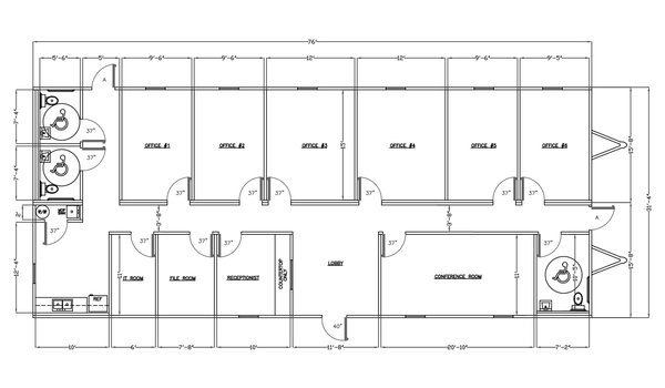 Commercial Office Buildings / 3676P0612 Layout 22318