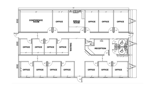 Commercial Office Buildings / 4876S0316 Layout 22328