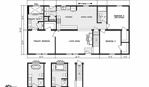 Preferred Series / Diamond Creek Cape Layout 59727