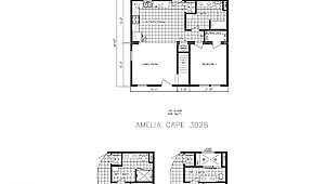 Preferred Series / Amelia Cozy Cottage Cape Layout 128997