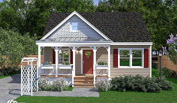 Preferred Series / Amelia Cozy Cottage Cape Exterior 128998