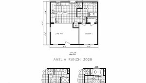 Preferred Series / Amelia Cozy Cottage Ranch Layout 129001