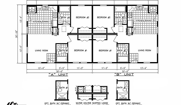 Preferred Series / Amelia II Cozy Cottage Duplex Layout 129007