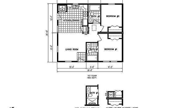 Preferred Series / Amelia II Cozy Cottage Ranch Layout 129009