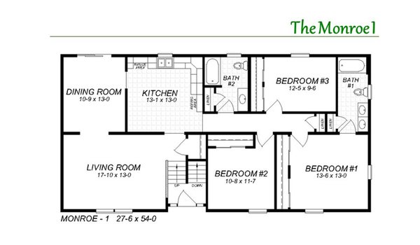 Raised Ranch / The Monroe I Layout 28453