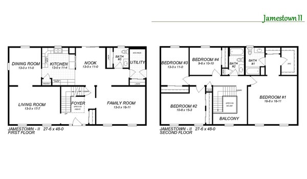 Two Story / The Jamestown II Layout 28487