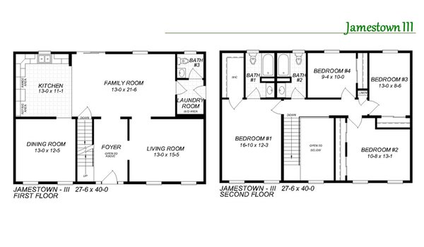 Two Story / The Jamestown III Layout 28488